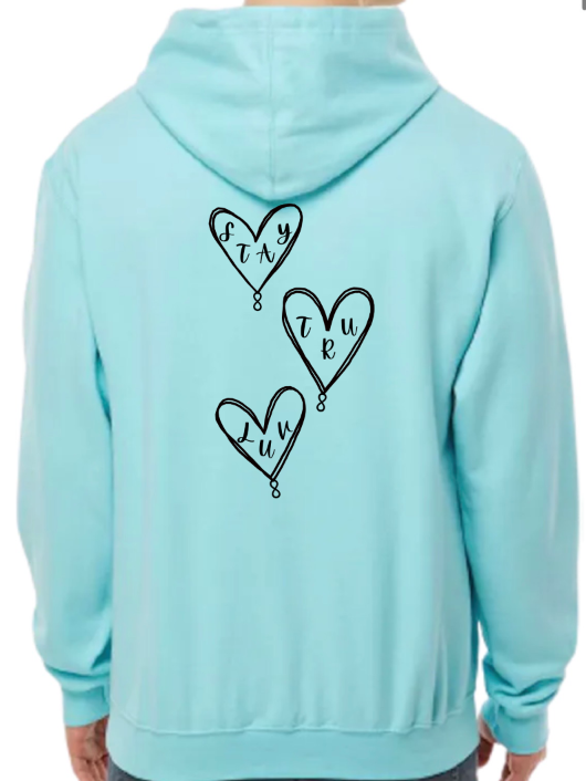 3 Heart Hoodie