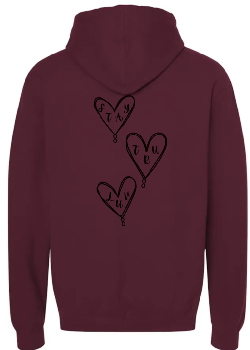 3 Heart Hoodie