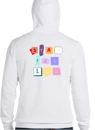 Magazine lettering hoodie