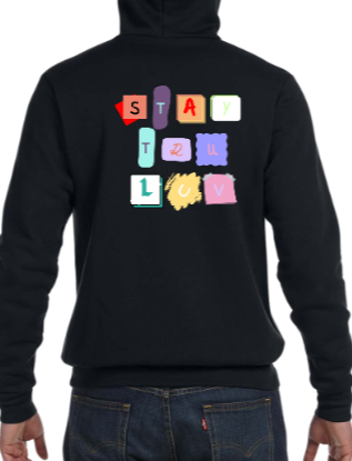 Magazine lettering hoodie