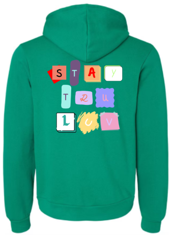 Magazine lettering hoodie