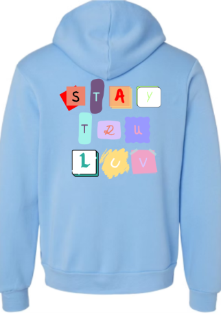 Magazine lettering hoodie