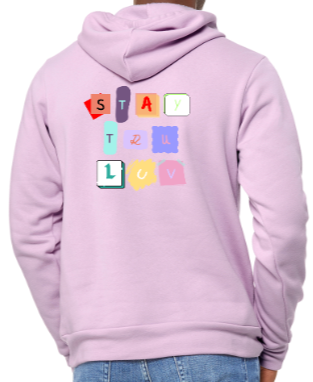 Magazine lettering hoodie