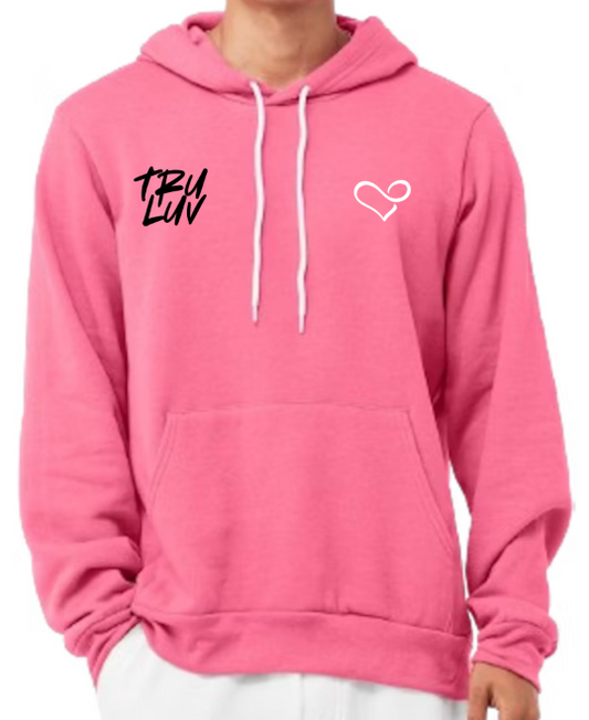 Half luv heart hoodie