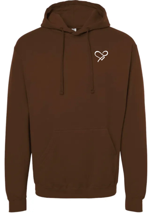 Half Luv Heart Hoodie
