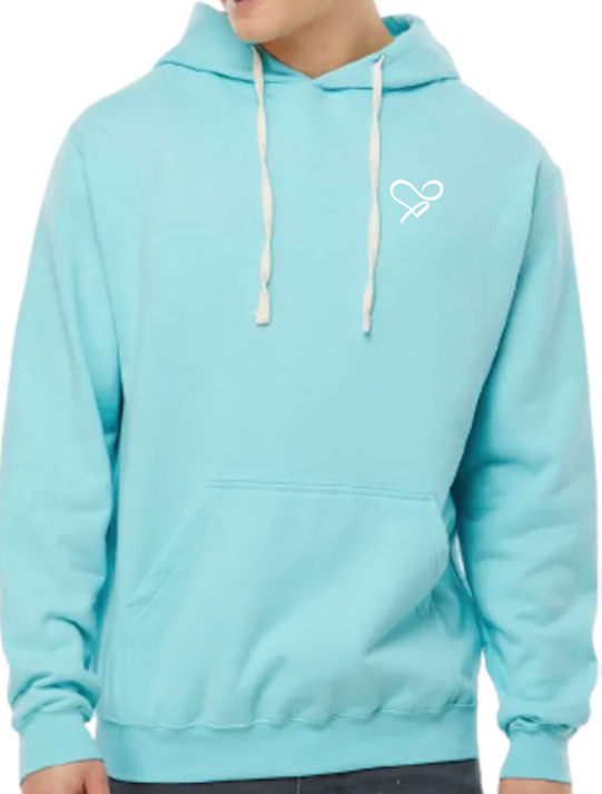 Half Luv Heart Hoodie