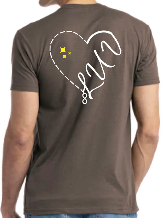 Half luv heart T