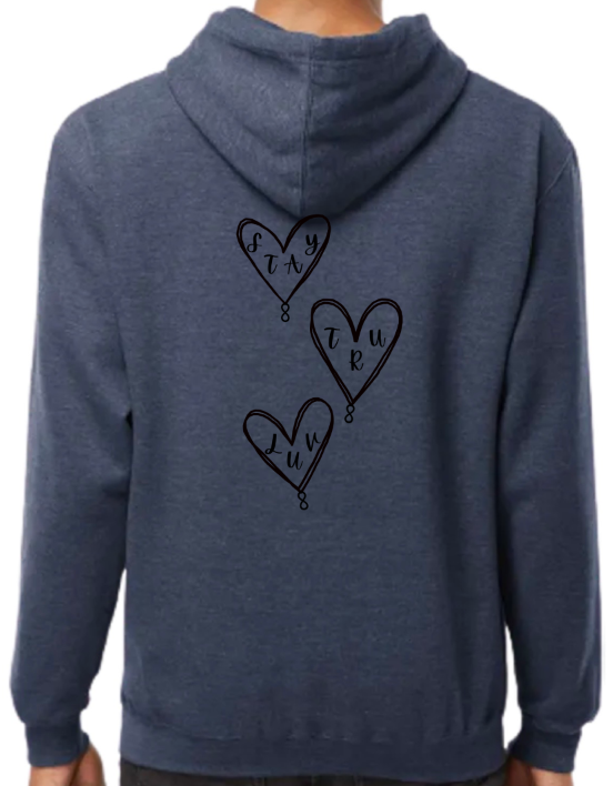 3 Heart Hoodie