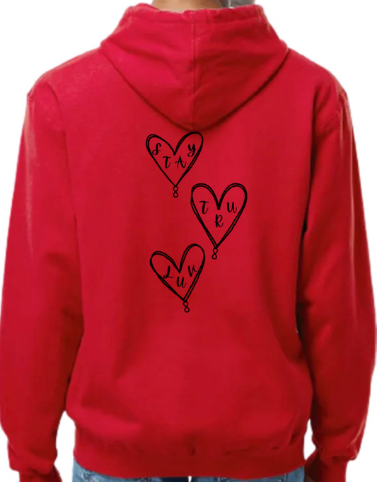 3 Heart Hoodie