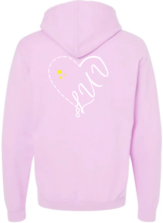 Half Luv Heart Hoodie