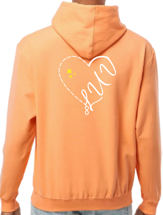 Half Luv Heart Hoodie