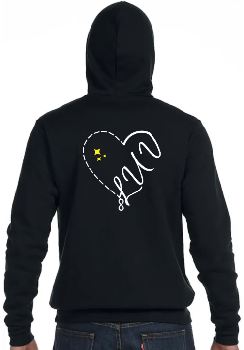Half Luv Heart Hoodie